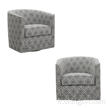 Chaise de bras pivotant gris chaises salon